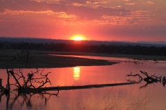 Sunset over the Luangwa River