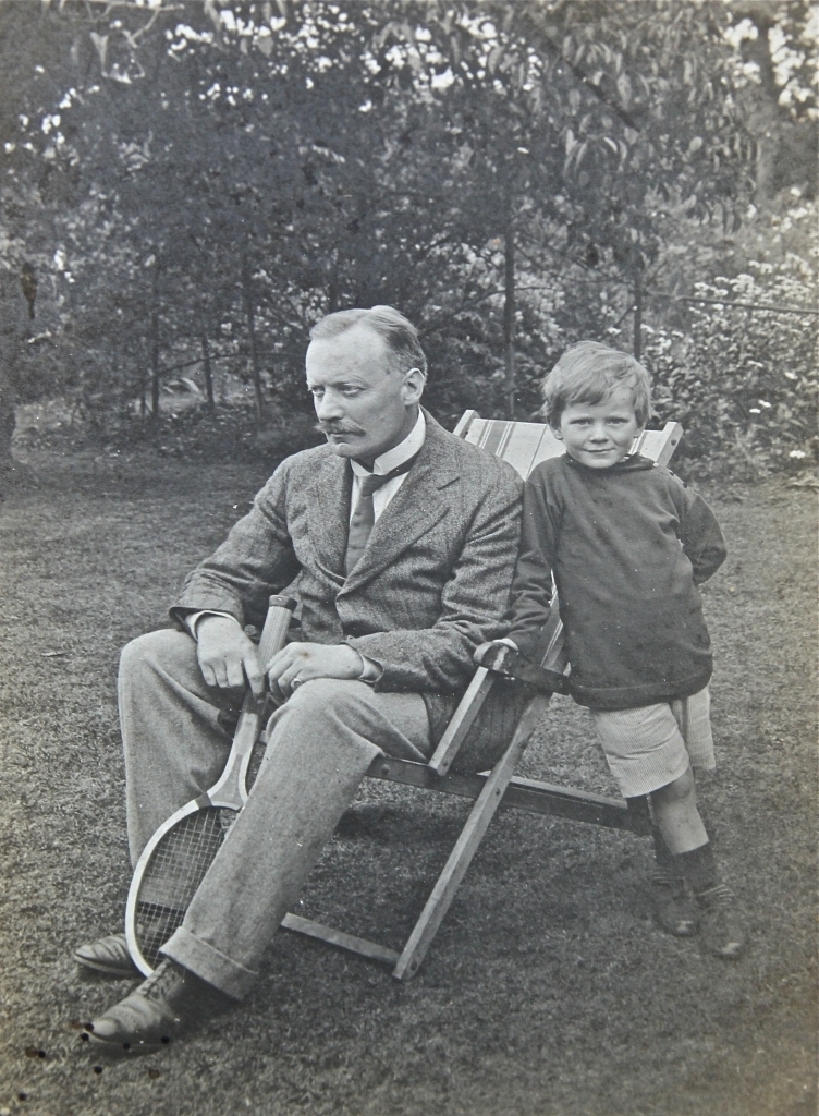Douglas Hall with his father