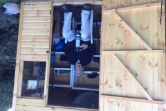 John in our/his garden shed
