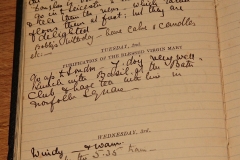 Grono's diary entry of Douglas's birth 1/2/1909