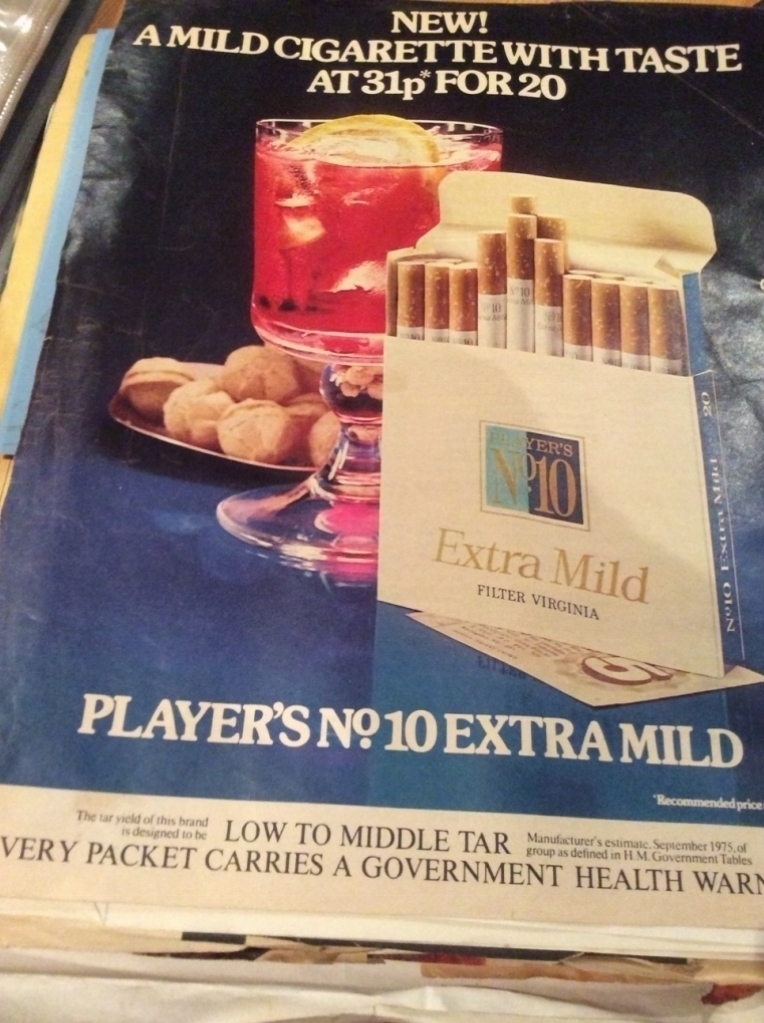 Cigarette Advert in Recipe Section