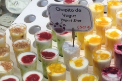 Fruity yogurt shots