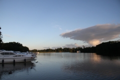 A peaceful mooring at Salhouse (our last night)