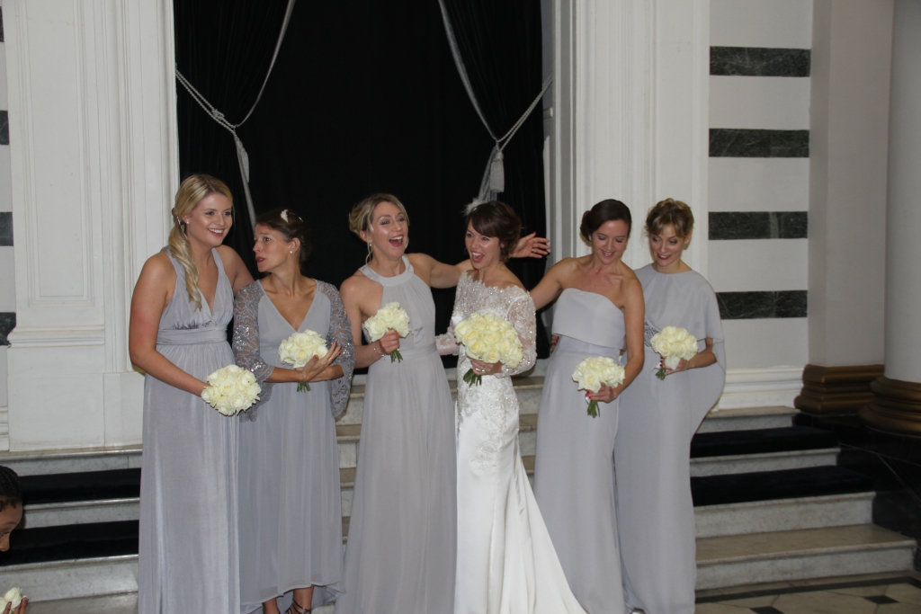 Sam and her beautiful bridesmaids