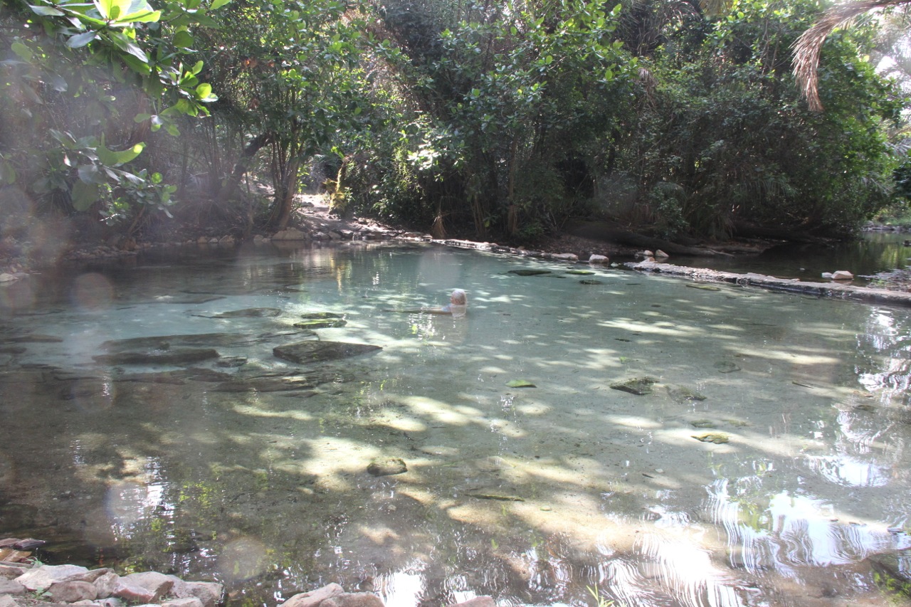 Crystal clear, sweet, hot water