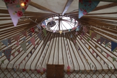 Unusual view of a yurt