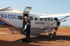 Our Proflight plane to Kasama
