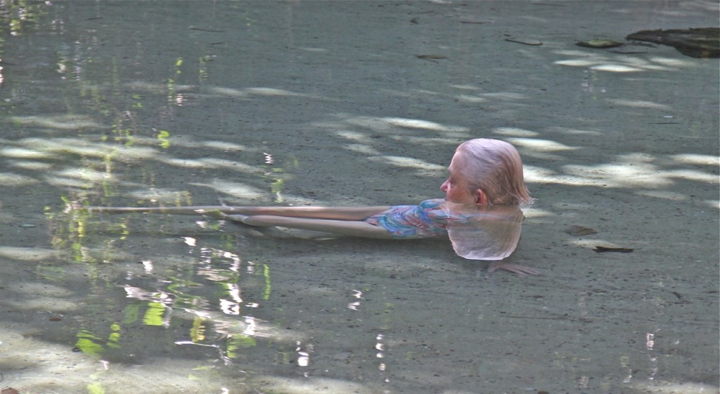 A distorted mermaid?Wallowing in the hot springs at Kapishya