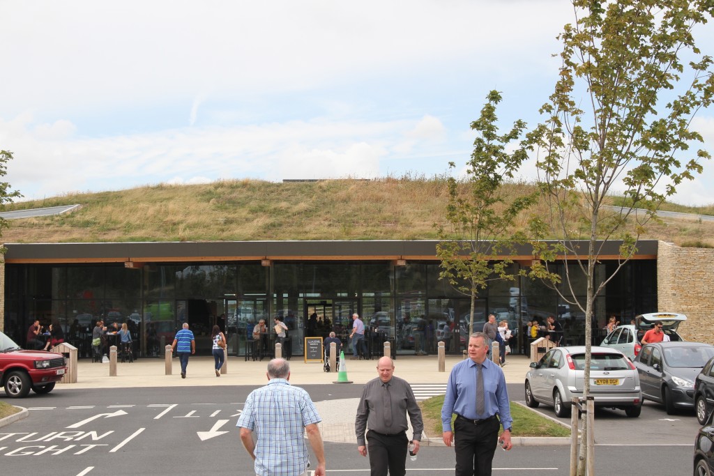 The grass roof is a clue - this is not your usual service station!