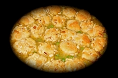Pesto Chicken Casserole and Dumplings