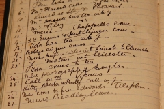 Grono's - LE Hall's - monthly entries for Feb 1909