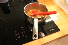 The toffee sauce for the Banoffee Roulade