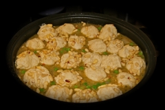 Pesto Chicken with Dumplings