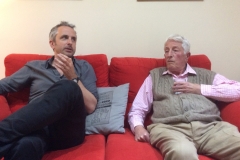 Nick and John relaxing
