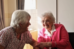 Alice chatting to Marion