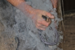 A Derbyshire farrier at work