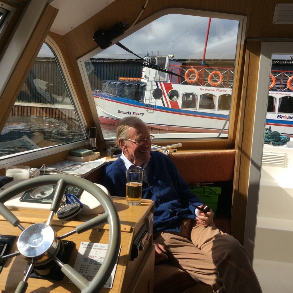 Colin, relaxing before we set off