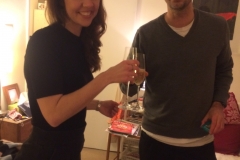 Sam and Nick - celebrating their engagement