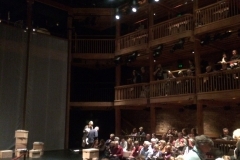 The Swan gallery filling up before the play