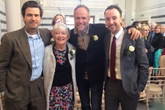 Tim, Steve and Birdie, with proud aunt