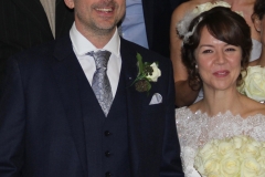Nick and Sam - happy bride and groom