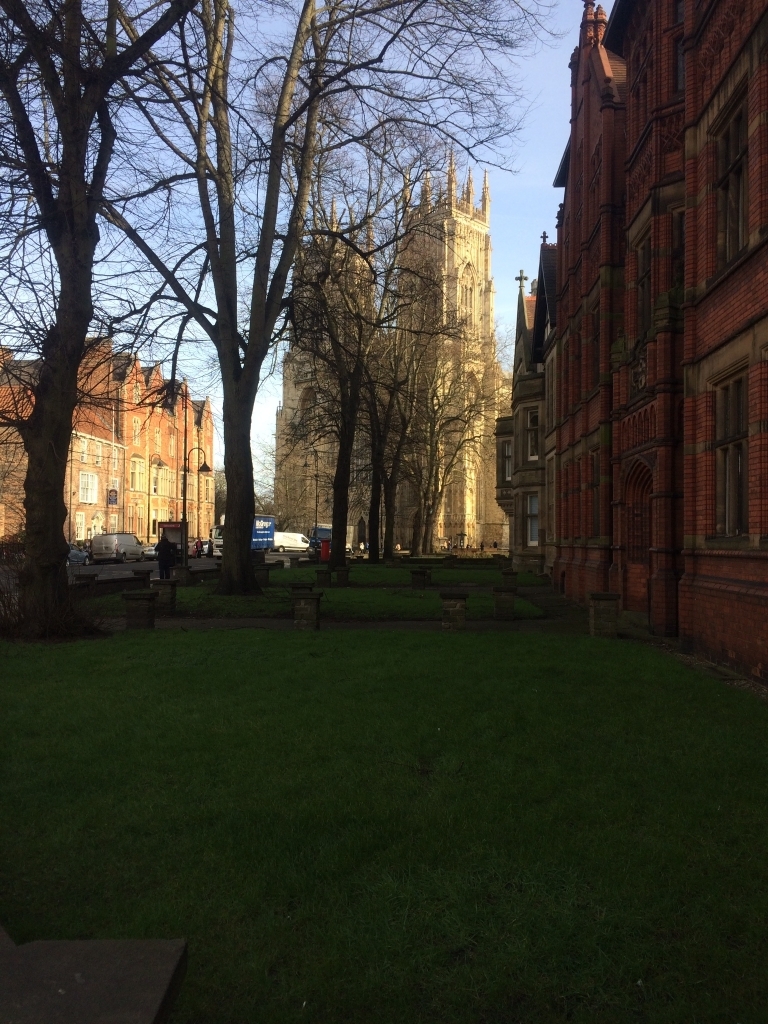 York Minster through the trees