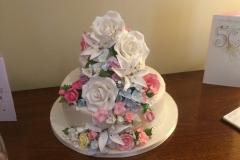 The Wynns' Golden Wedding cake