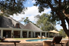 Lilayi Lodge main reception area and swimming pool