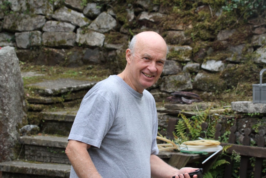 My brother John, an enthusiastic - and truly excellent - cook!